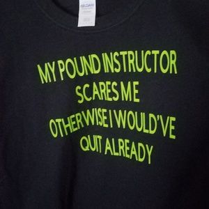 My POUND Instructor shirt
